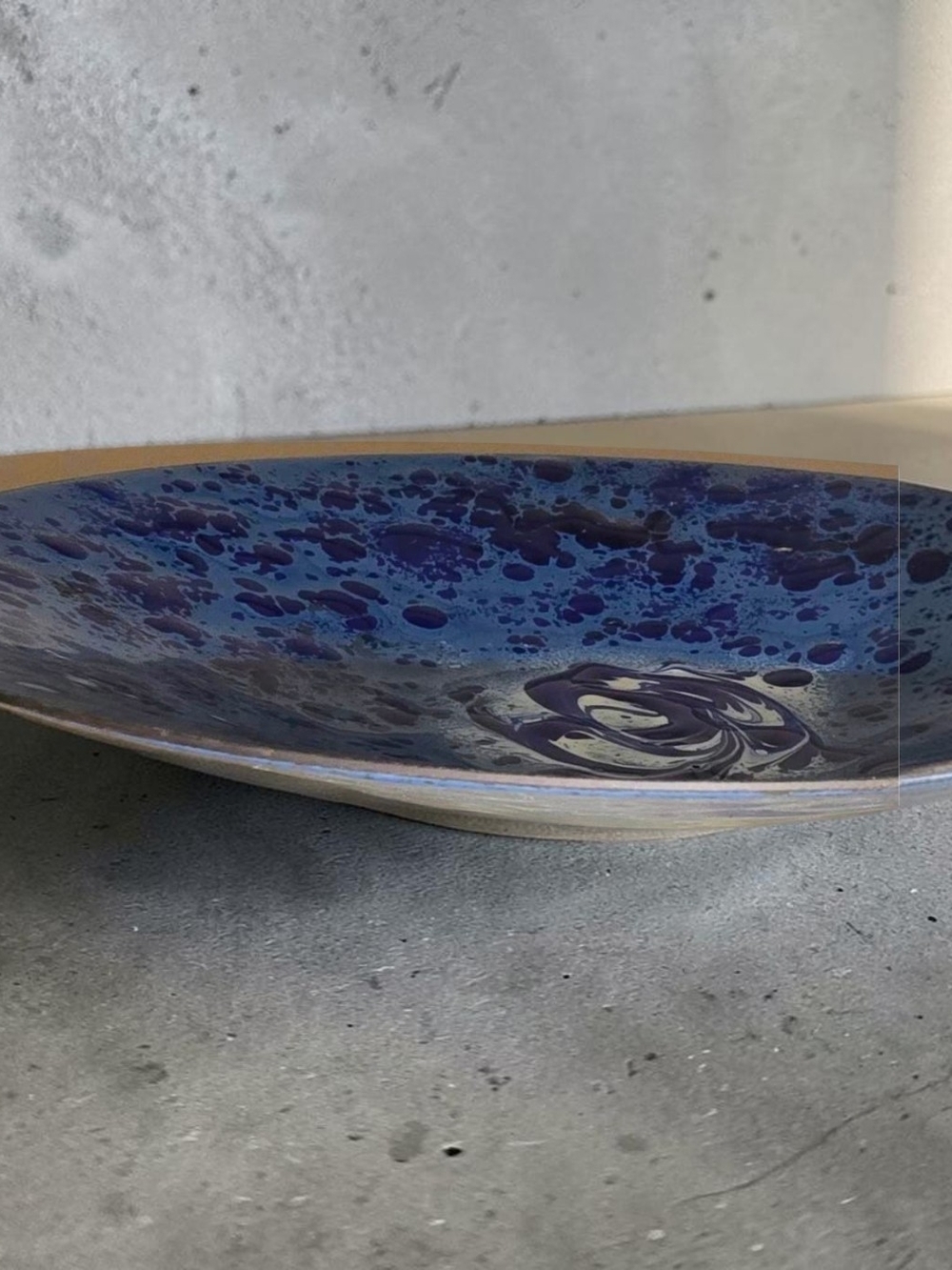 Blue Decorative Glass Wall Art Plate - Unbranded - Picture 8 of 8